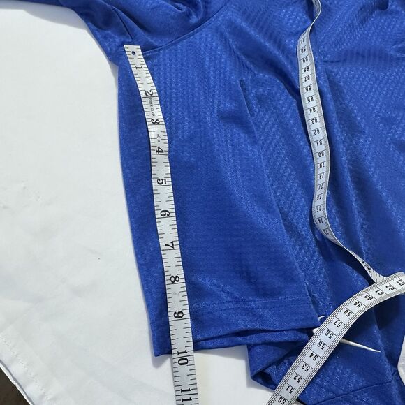 VINTAGE Nike Basketball Shorts Mens Large Blue White Dazzle Shimmer Y2K 00s - Picture 6 of 11